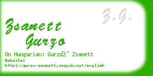 zsanett gurzo business card